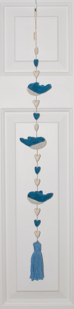 Blue Whales Heart String