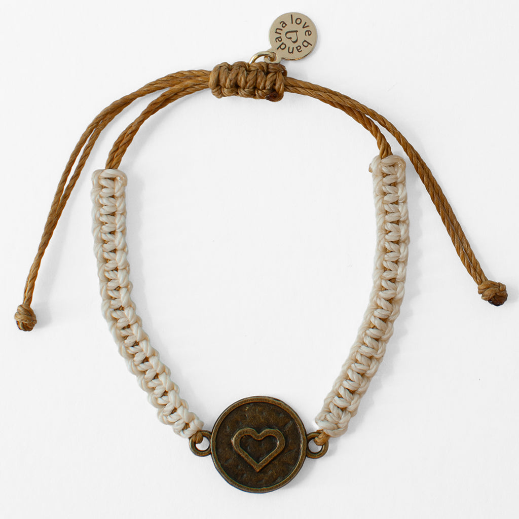 Bronze Heart Knotted String