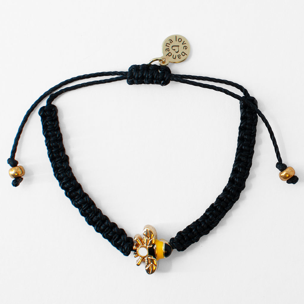 Gold Bee Knotted String