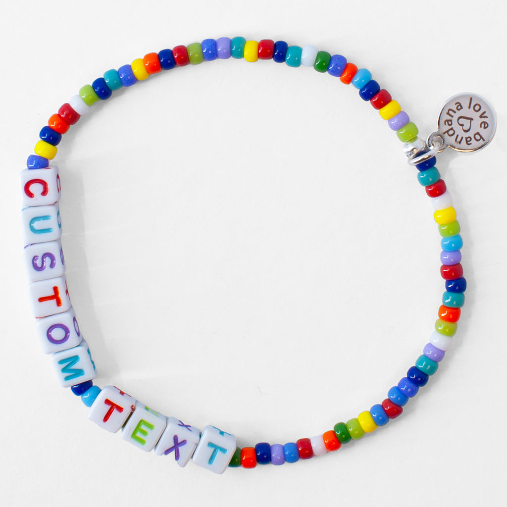 Custom Text Candi Beads