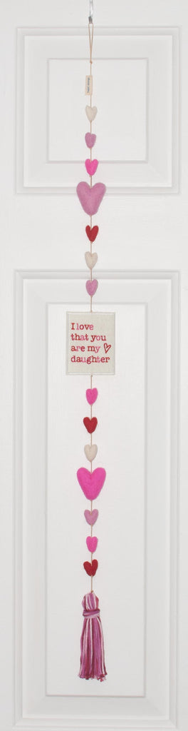 I Love that You are My Daughter Heart String