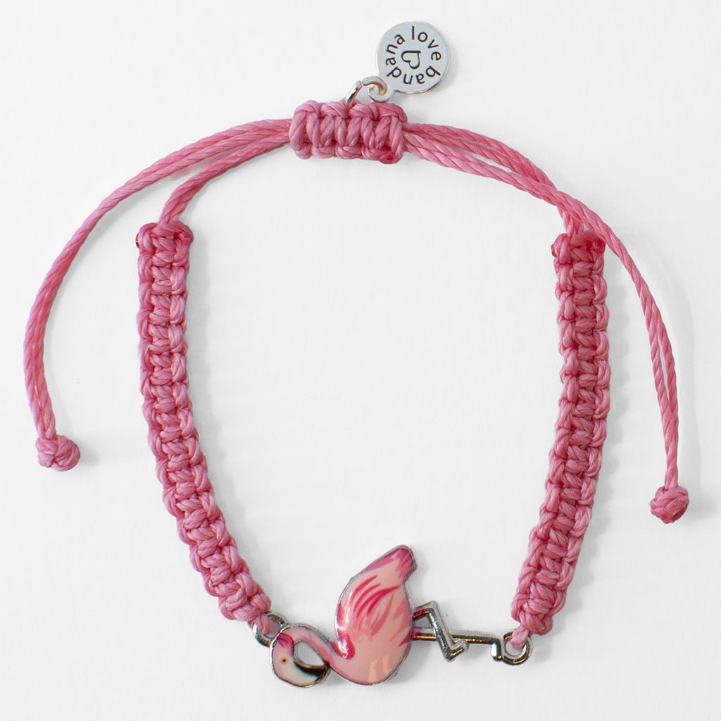 Pink Flamingo Knotted String