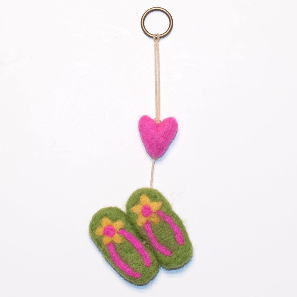 Flip Flops Mini Heart String