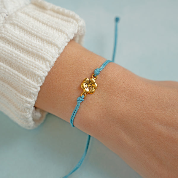 String With Flowers Gold Flower String - Available in Two Colors – bandana love