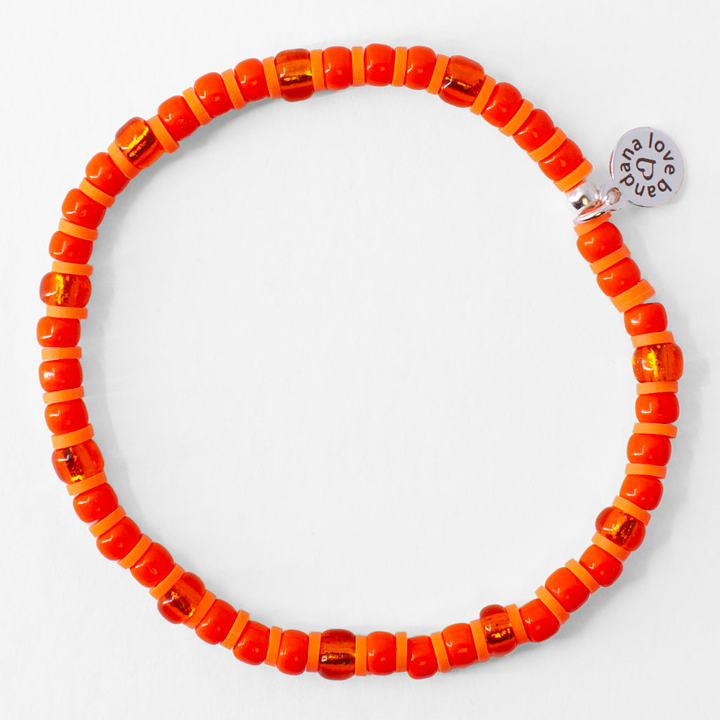 Heishi Tangerine Candi Beads