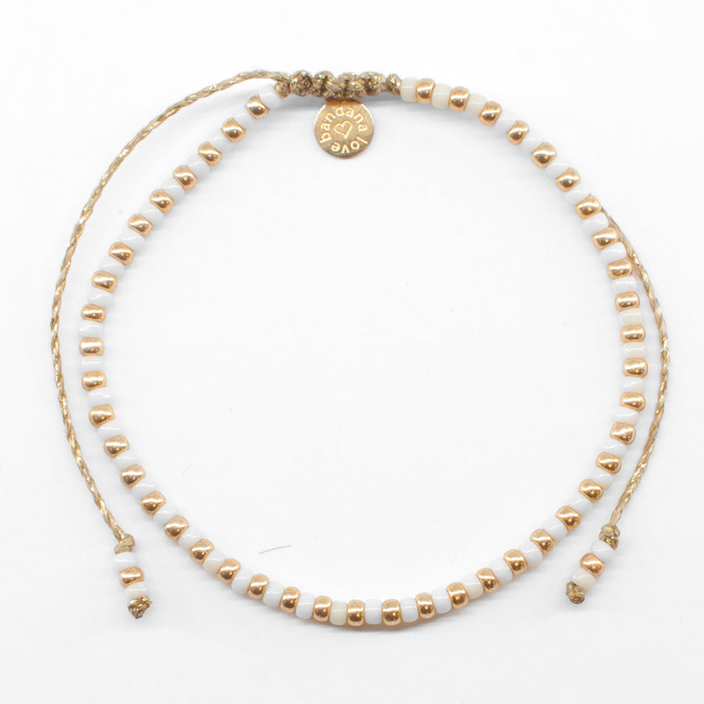 Ivory and Gold Anklet