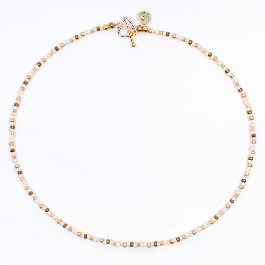 Latte Mini Candi Beads Necklace