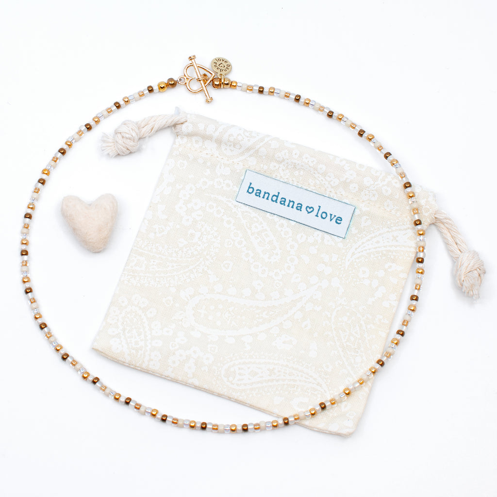 Latte Mini Candi Beads Necklace