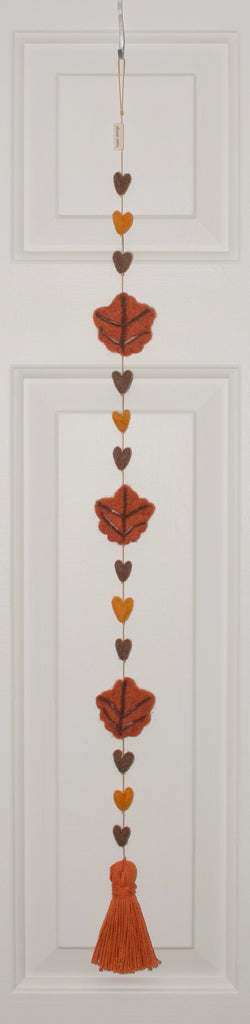 Autumn Leaves Heart String