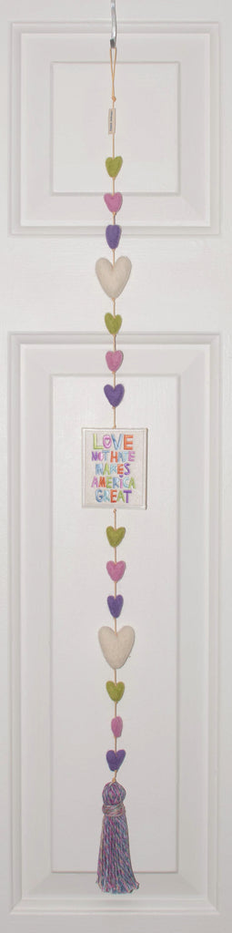 Love Not Hate Heart String
