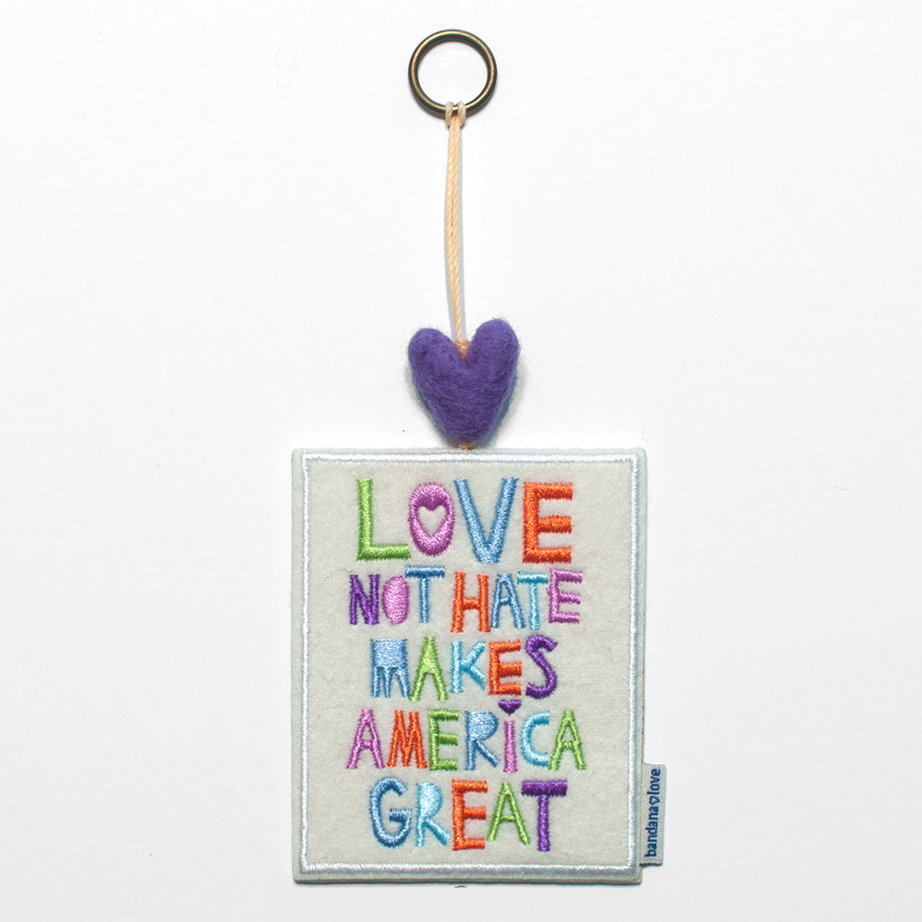 Love Not Hate Mini Heart String