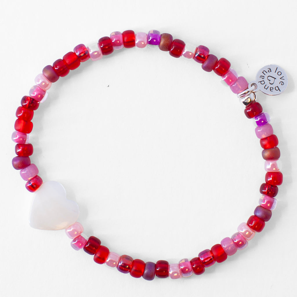 Shell Heart in Love Potion Candi Beads
