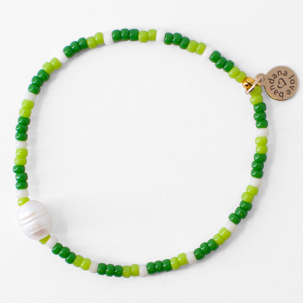 Pearl in Meadow Greens Mini Candi Beads