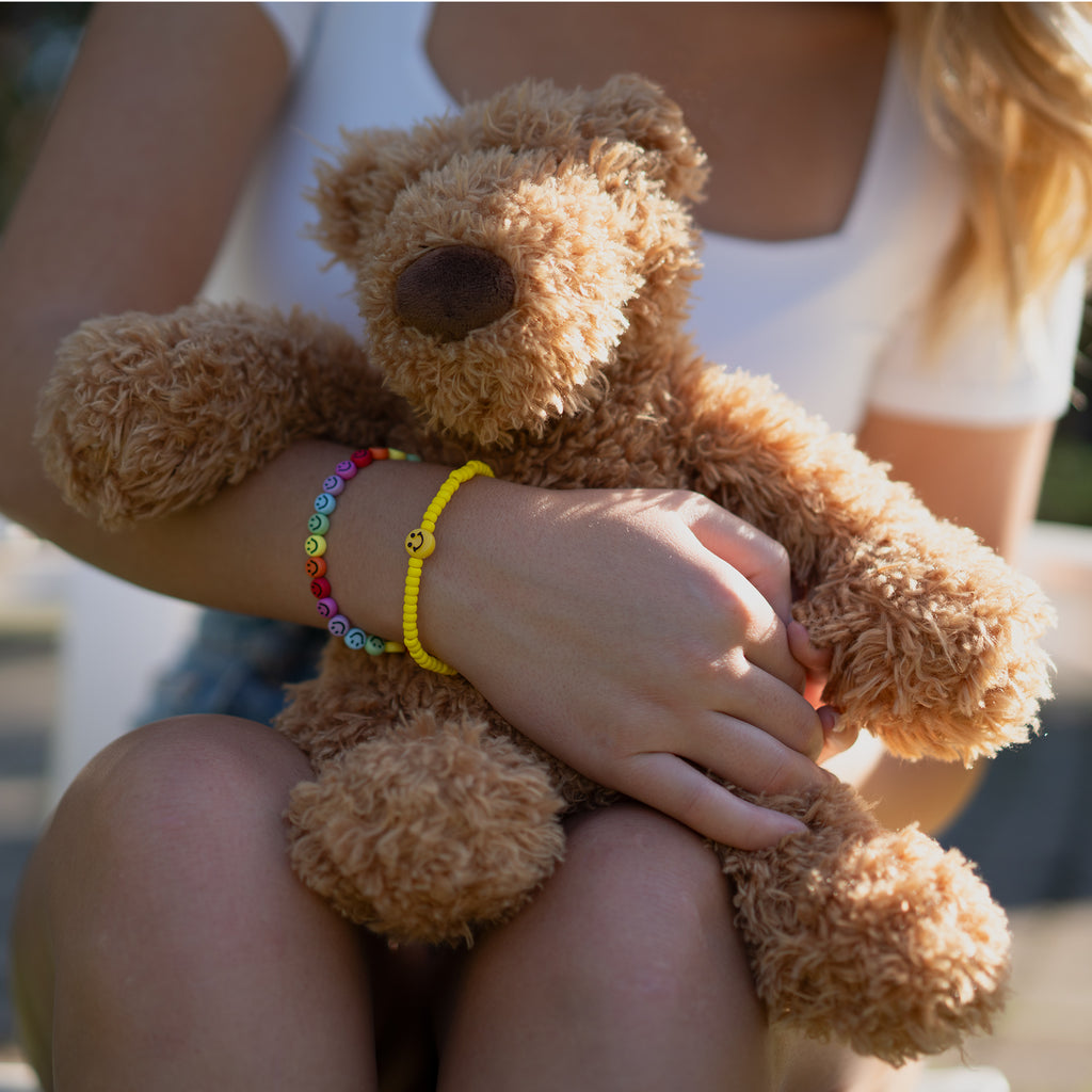 Smiley in Yellow Candi Beads