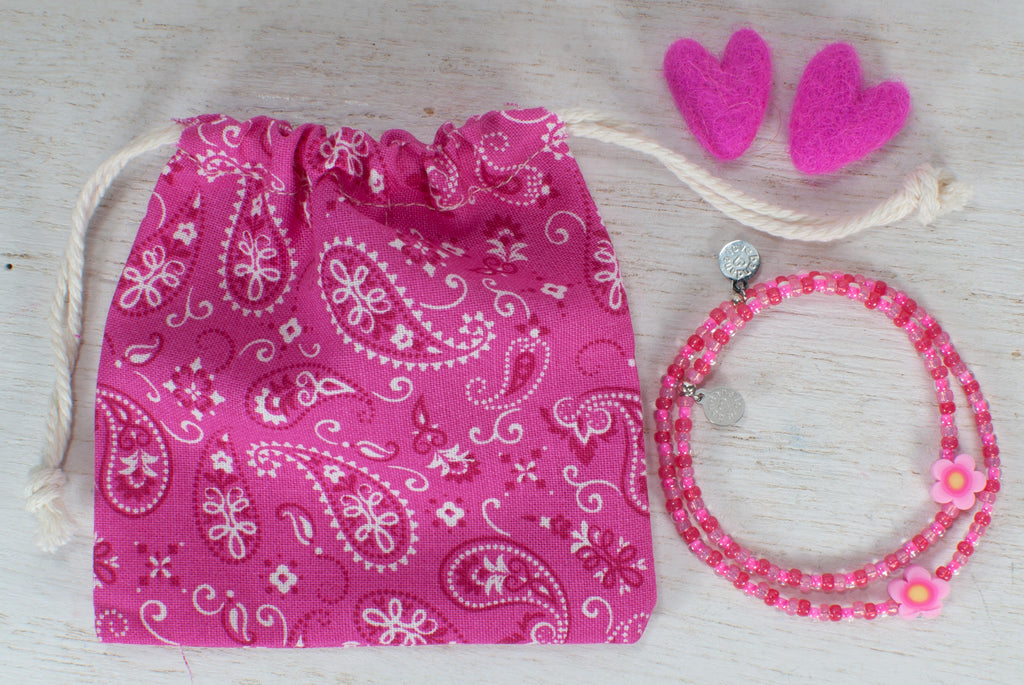 Mom and Me Polymer Flower in Pretty in Pink