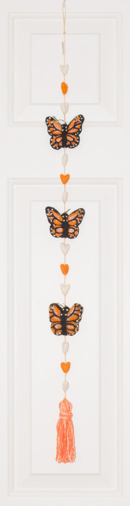 Monarch Butterflies Heart String