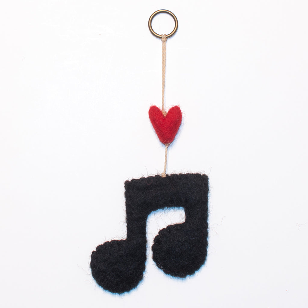 Music Note Mini Heart String
