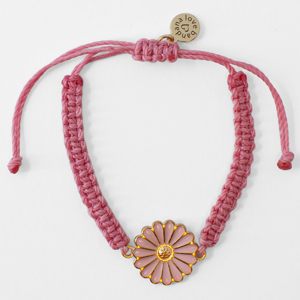 Pink Flower Knotted String