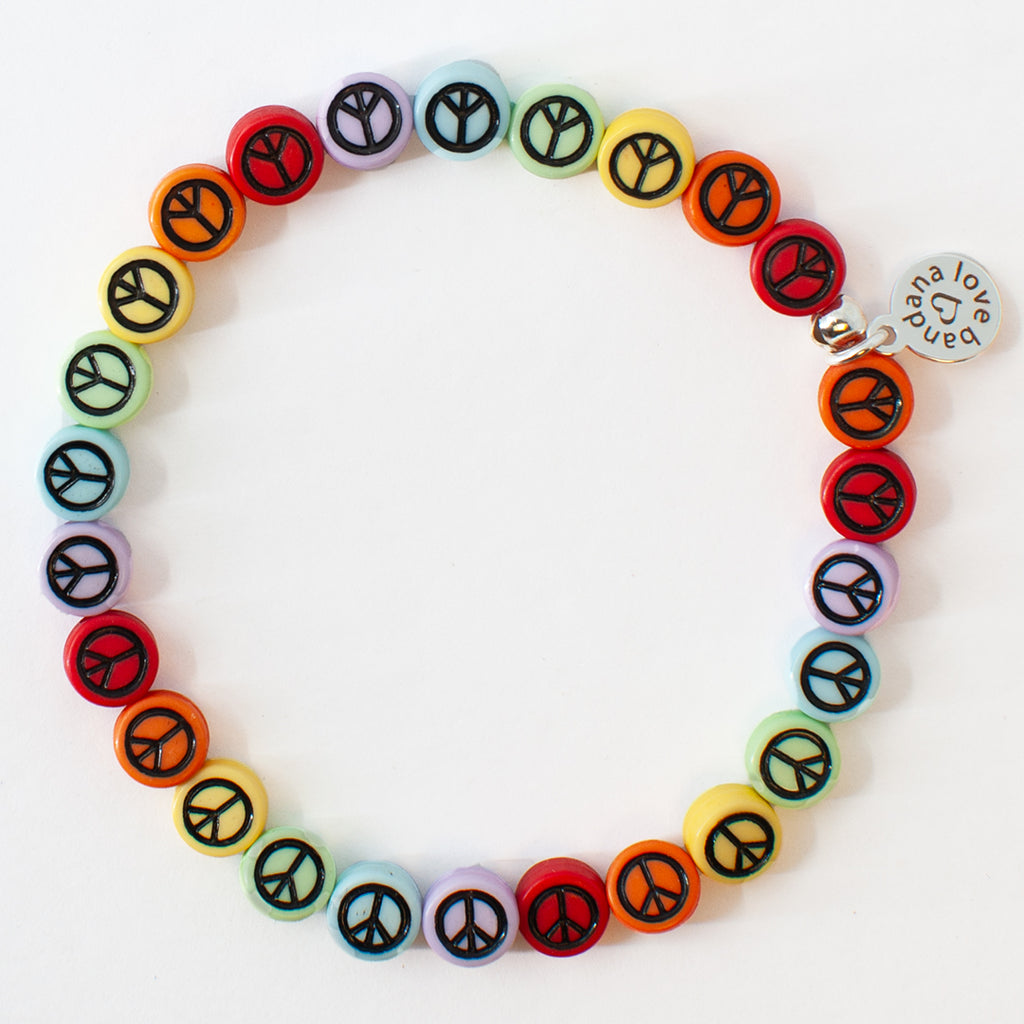 Rainbow of Peace Candi Beads