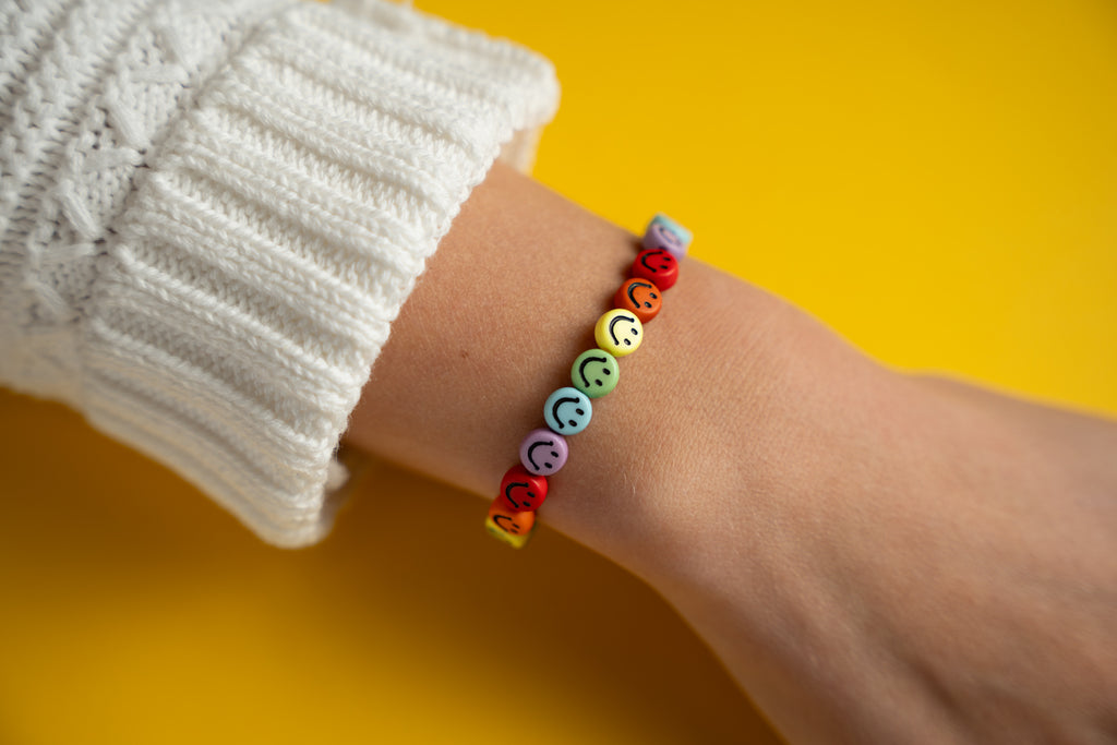 Rainbow of Smiles Candi Beads