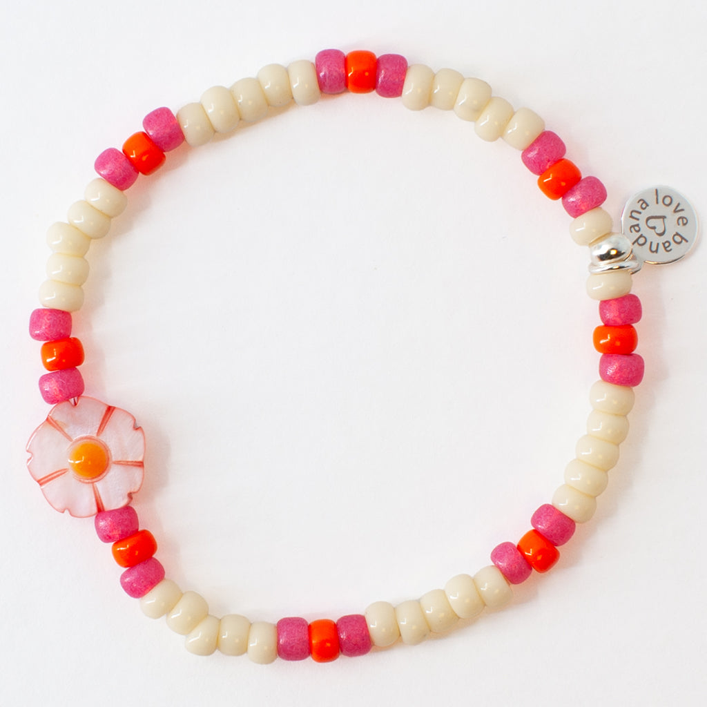 Shell Daisy in Sherbert Candi Beads