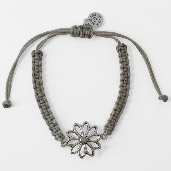 Silver English Daisy Knotted String - Available in Four Colors ...