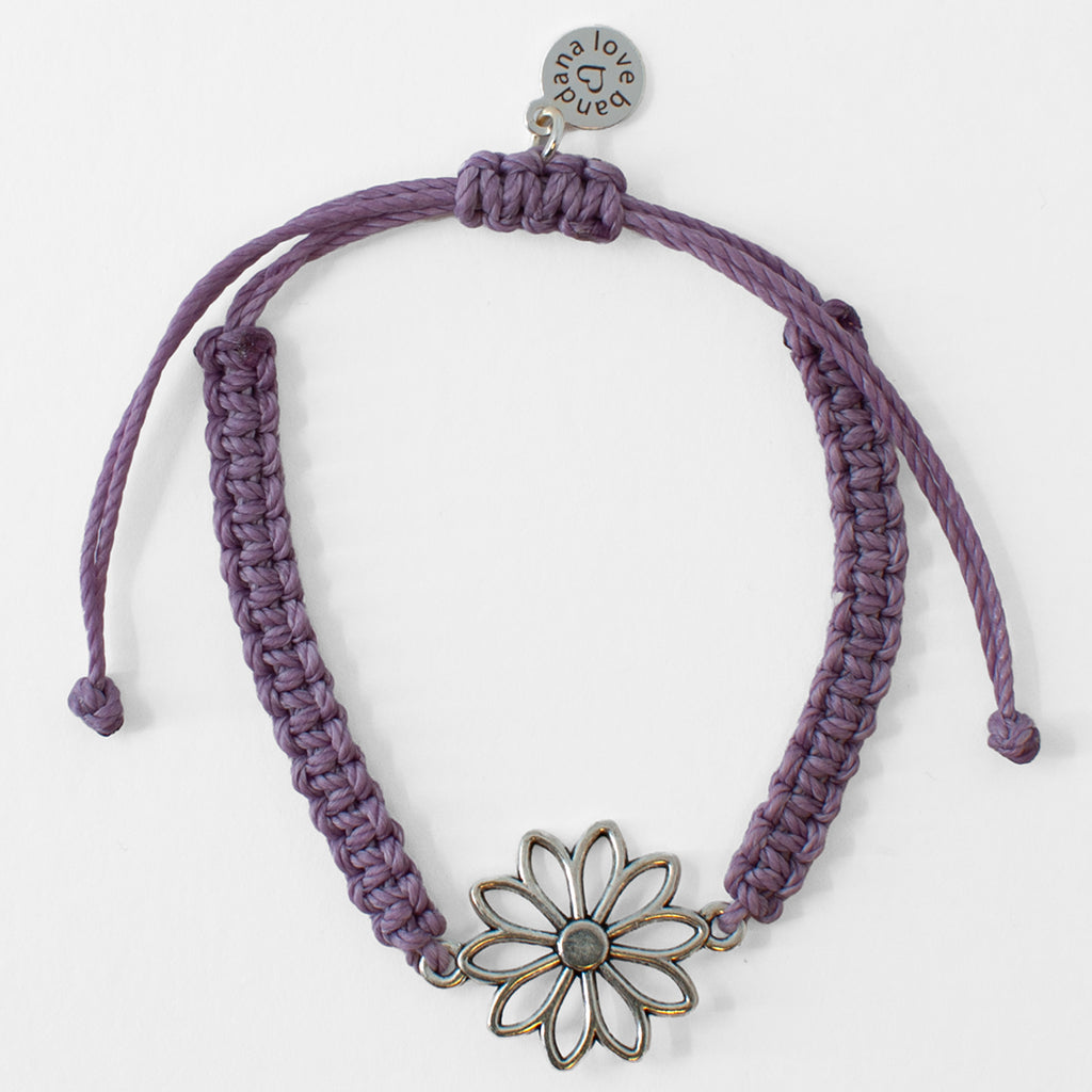 Silver English Daisy Knotted String - Available in Four Colors