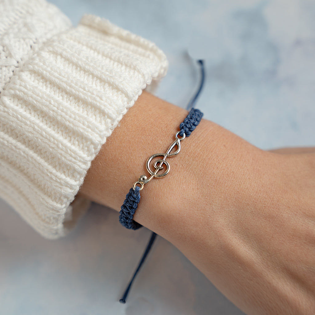 Silver Music Knotted String - Available in Three Colors