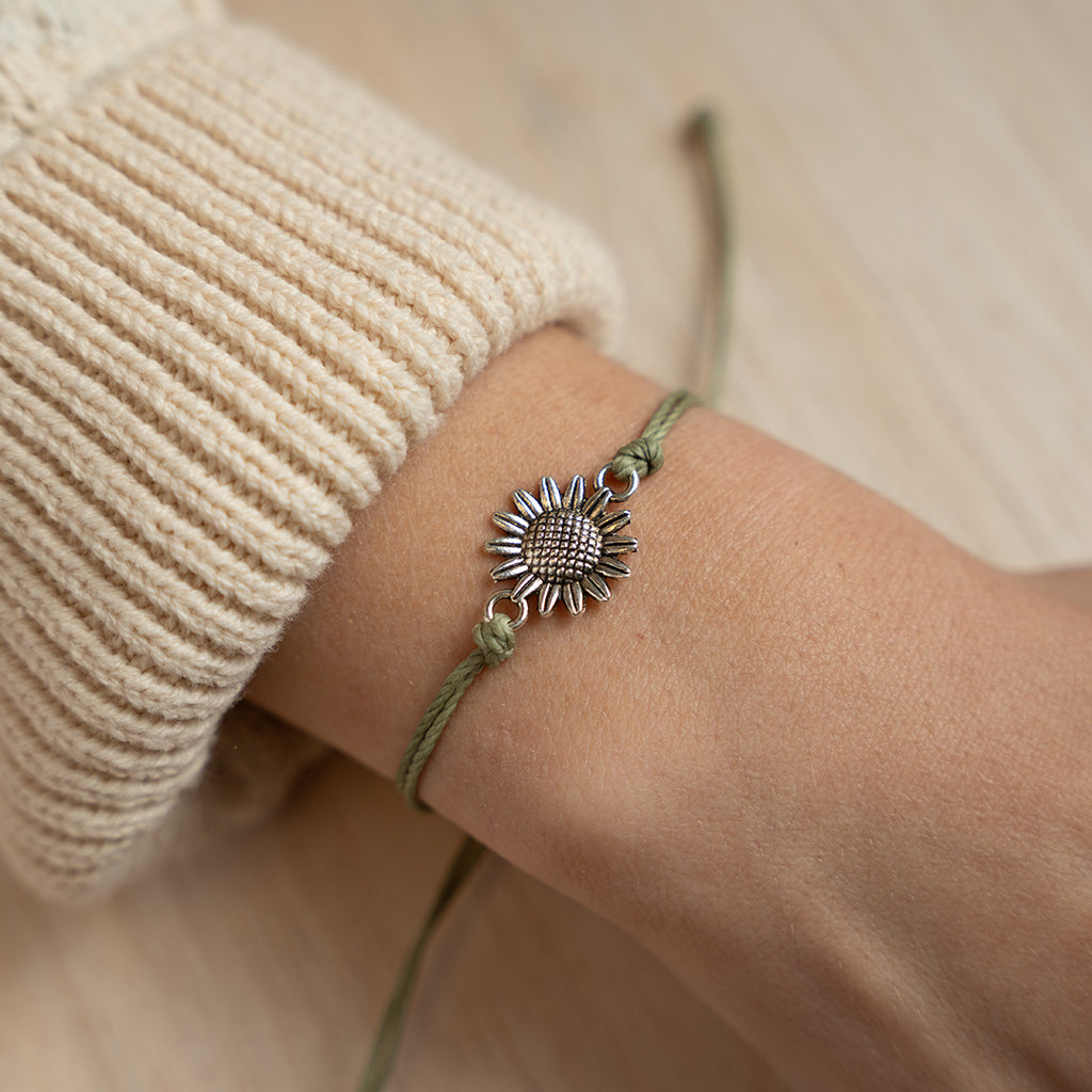 Silver Sunflower String - Available in Two Colors