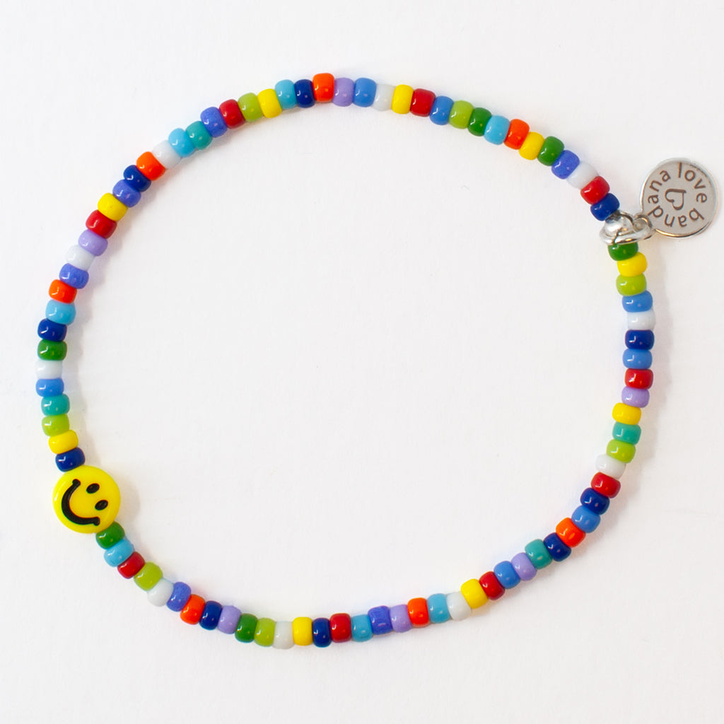 Smiley in Multicolor Mini Candi Beads
