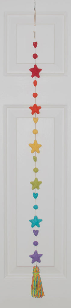 Rainbow of Stars Heart String