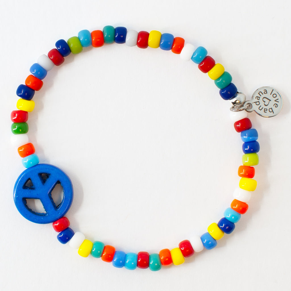Stone Peace in Multicolor Candi Beads