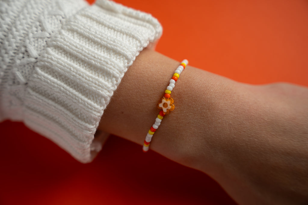 Millefiori Flower Sunshine Mini Candi Beads