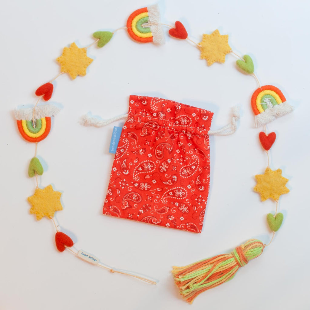 Sunshine and Rainbows Heart String