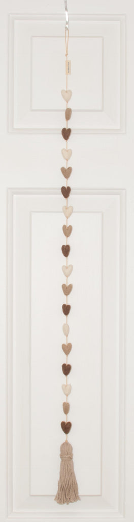 Mocha Latte Hearts Heart String