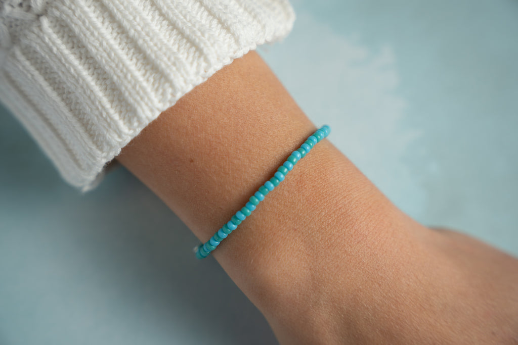Turquoise Mini Candi Beads