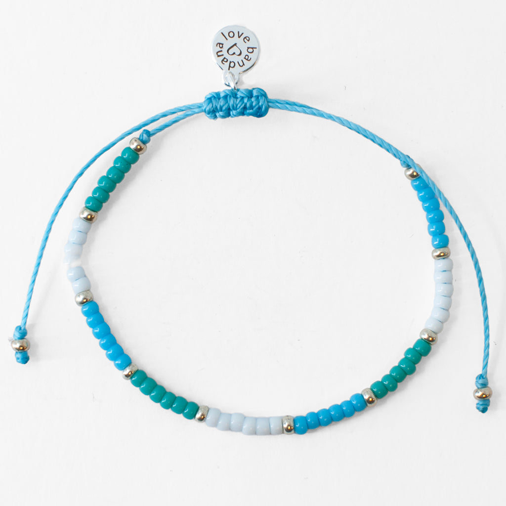 Turquoise and White Beaded String