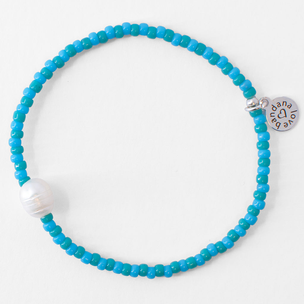 Pearl in Turquoise Mini Candi Beads