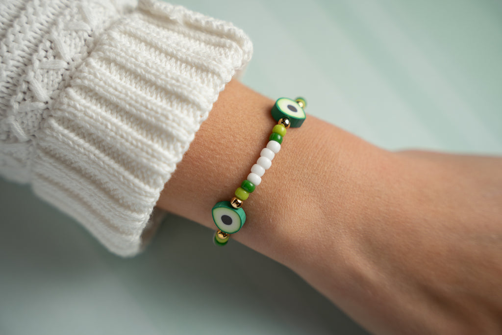 Avocado Tutti Frutti Candi Beads