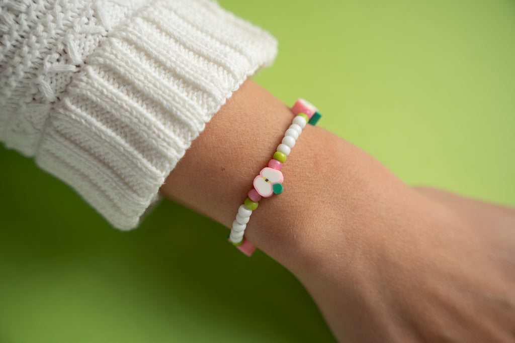 PInk Apple Tutti Frutti Candi Beads