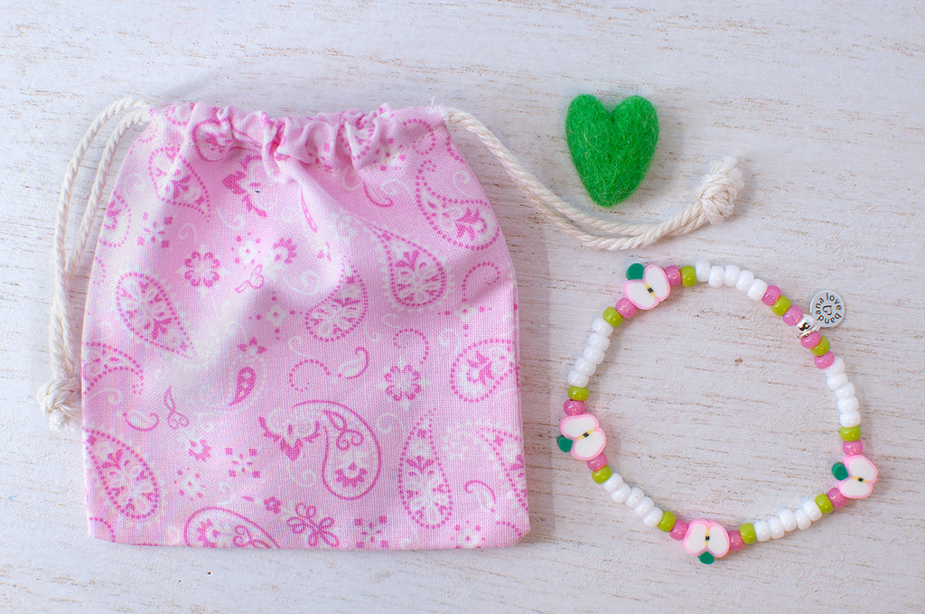 PInk Apple Tutti Frutti Candi Beads