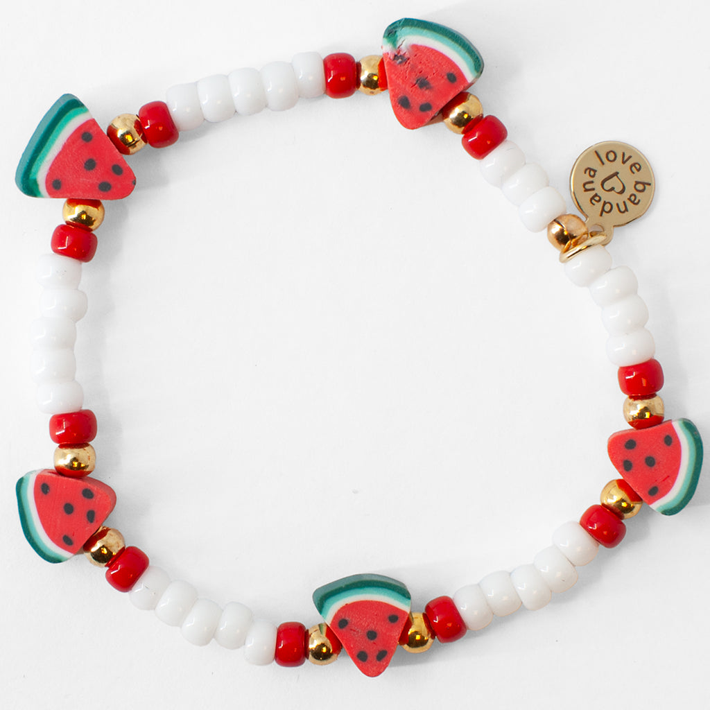 Watermelon Tutti Frutti Candi Beads