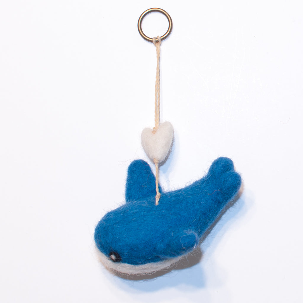 Blue Whale Mini Heart String