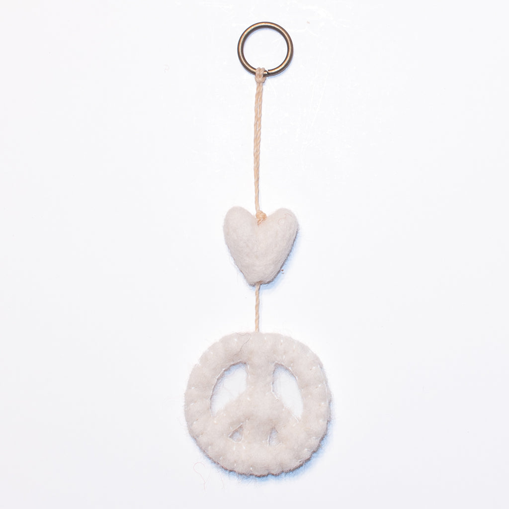 Ivory Peace Mini Heart String