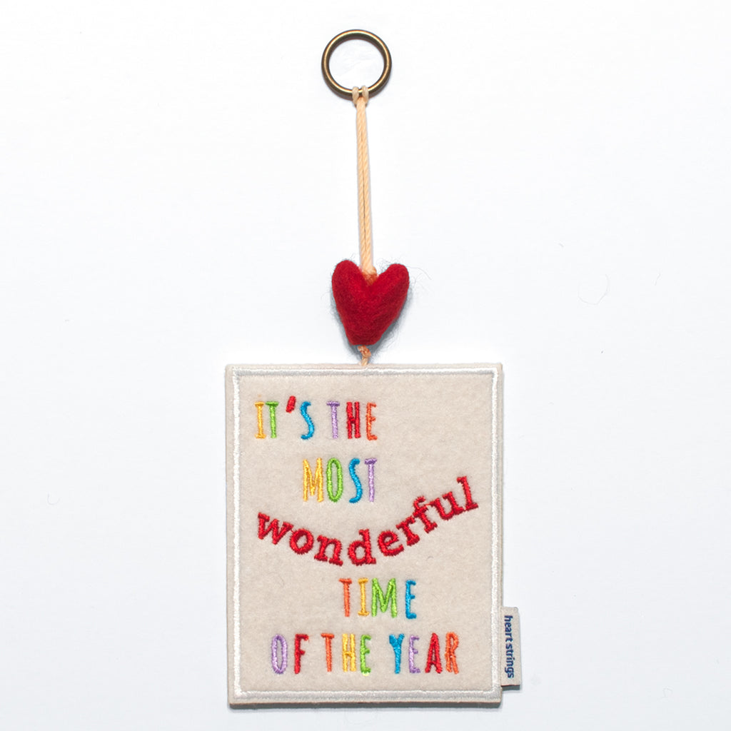 It's The Most Wonderful Time of the Year Mini Heart String