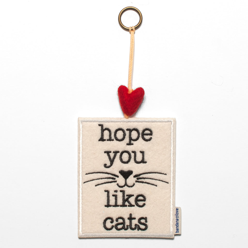Hope You Like Cats Mini Heart String