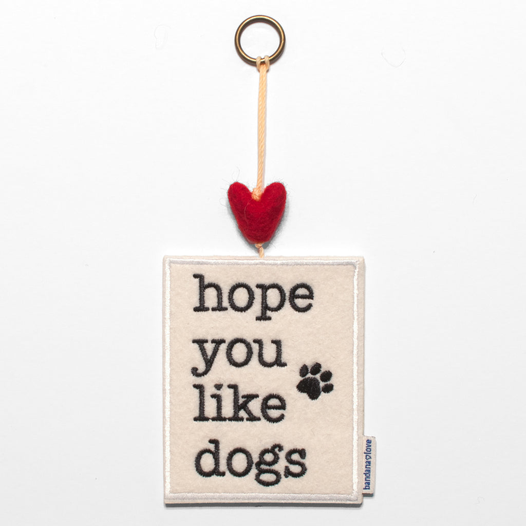 Hope You Like Dogs Mini Heart String