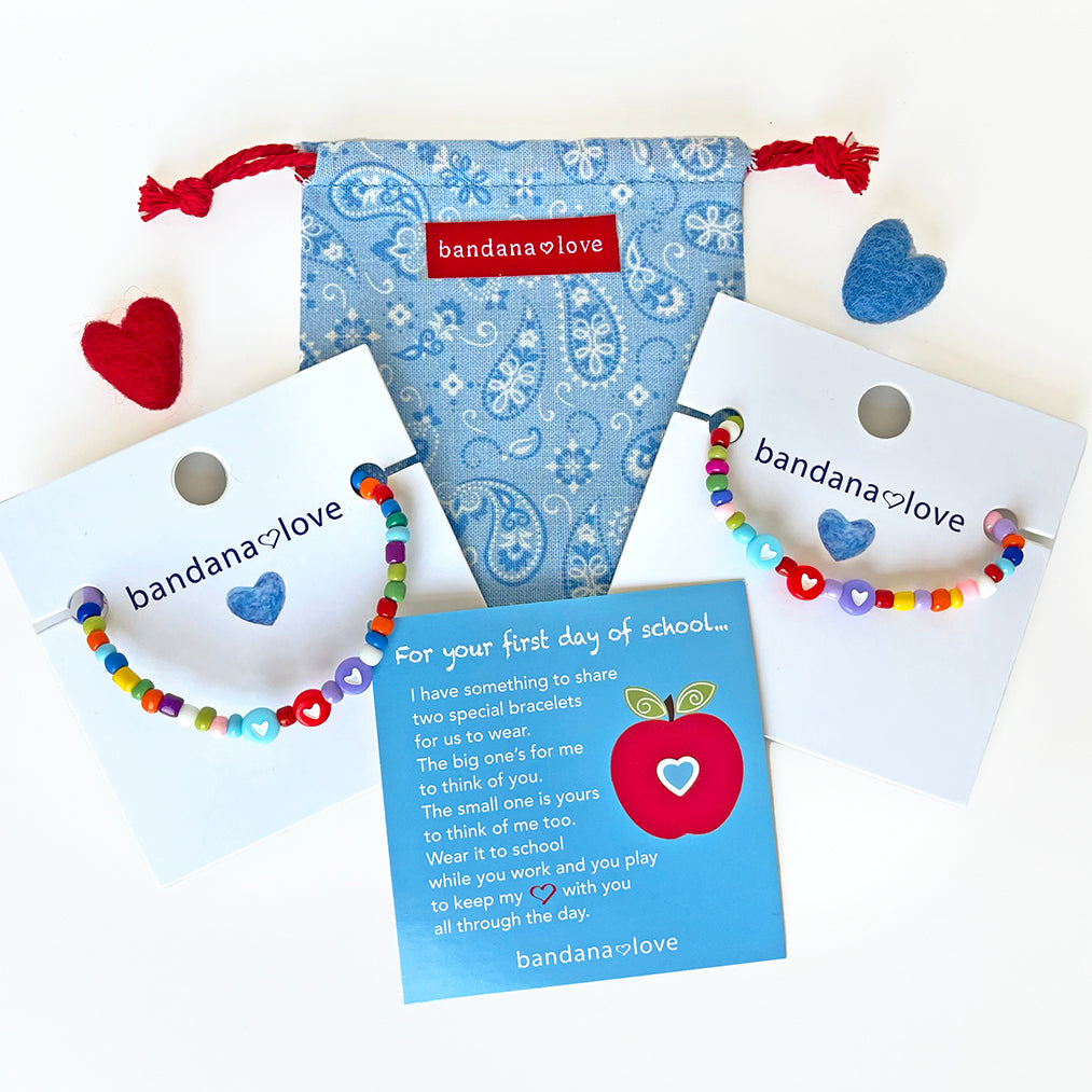 First Day of School Packaging (FREE when you purchase two bracelets.)