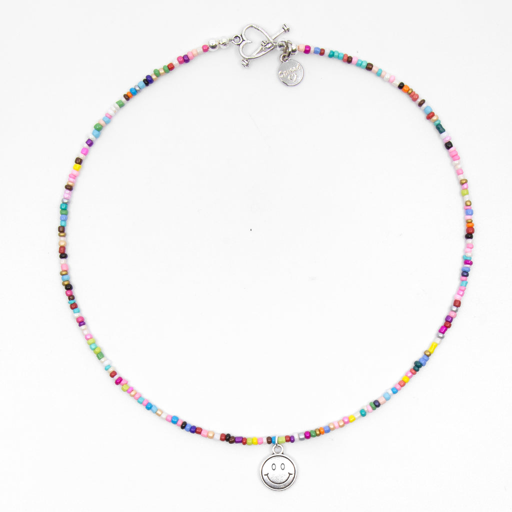 Multicolor Mini Candi Beads Necklace with Choose-a-Charm