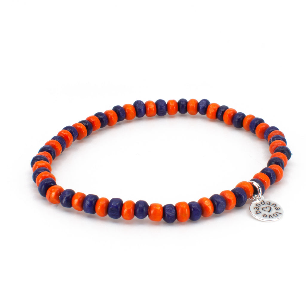 Purple and Orange Candi  Beads